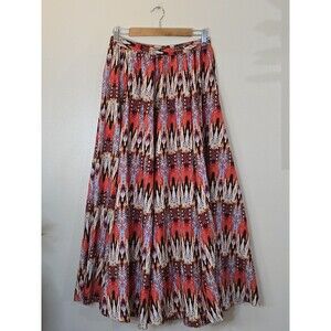 Christian Siriano Maxi Skirt Womens Size Large Multicolor Watercolor Print